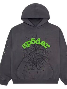 Sp5der Wait Web Hoodie Slate Grey XL